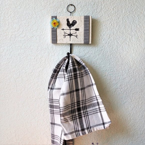 Rooster Weathervane Utility Hook Farmhouse Decor - Picture 3 of 3